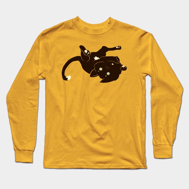 Shelter Cats - Chocolate Dot Long Sleeve T-Shirt by FishWithATopHat